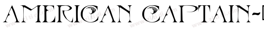 American captain字体转换